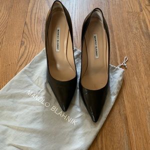 Black Manolo Blahnik pumps